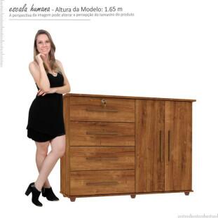 Cômoda com Sapateira Jade Mirarack Canela