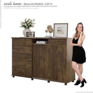 Cômoda Grande Organizadora Max New Lukaliam Canela