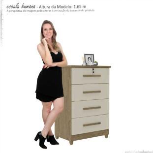 Cômoda Pequena Com Chave Sofi Patrimar Demolição/Off White