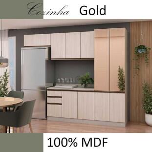 Módulo Tampo Para Balcão 80cm 100% MDF Cozinha Modulada Robel Aspen