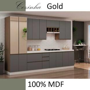 Módulo Nicho Horizontal 60x20x34cm 100% MDF Cozinha Modulada Robel Hanover