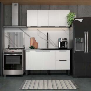 Balcão Buffet Cozinha Sala de Jantar com Tampo 150cm Cisne Cozimax Branco
