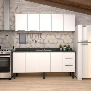 Armário Aéreo de Cozinha Aço 5 Portas Júpiter 200 Cozimax Branco