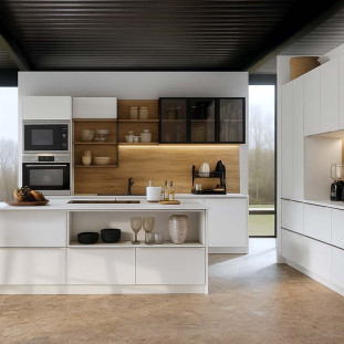 Módulo Aéreo Nicho 68x30x34cm Sem Porta 100% MDF Cozinha Modulada Robel Branco