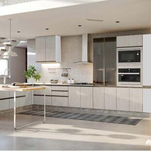 Módulo Balcão 120cm 3 Gavetas 2 Portas 100% MDF Cozinha Modulada Gold J Robel Branco/Aspen Módulo Balcão 120cm 3 Gavetas 2 Portas 100% MDF Cozinha Modulada Gold J Robel Branco/Aspen