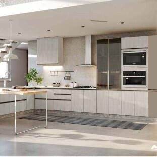 Módulo Balcão 30cm 1 Porta 100% MDF Cozinha Modulada Gold J Robel Fendi/Aspen