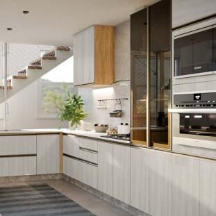 Módulo Balcão 80cm 1 Gaveta 1 Porta Basculante 100% MDF Cozinha Modulada Gold J Robel Hanover/Aspen Módulo Balcão 80cm 1 Gaveta 1 Porta Basculante 100% MDF Cozinha Modulada Gold J Robel Hanover/Aspen