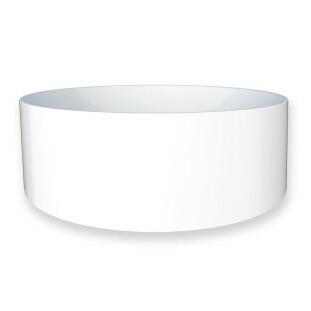 Cuba Para Banheiro Redonda 35x35 Mármore Sintético Domo Cozimax Branco
