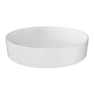 Cuba Para Banheiro de Sobrepor Redonda Louça 35x35 Taiti Cozimax Branco
