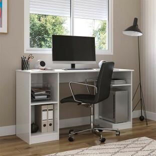 Escrivaninha Mesa Computador 136cm Encanto Patrimar Branco