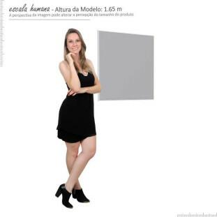 Espelho Para Banheiro Aço Bisotê 600 Cozimax Branco