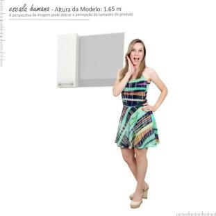 Espelho Para Banheiro Aço Figo 60 Cozimax Branco