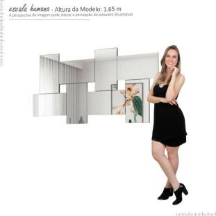 Espelho Decorativo Parede Channel 1.5 Fabrimoveis 