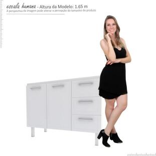 Gabinete de Pia 120 Apolo Flat 3G Cozimax Branco 