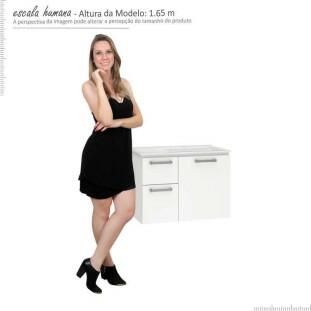Gabinete Para Banheiro Aço Kiwi 60 Cozimax Branco