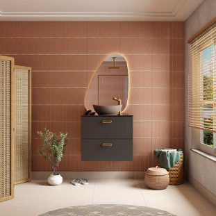 Gabinete Para Banheiro Aço 67x59x44cm Sem Cuba Odin 70 Cozimax Preto