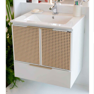 Gabinete Para Banheiro em Aço 60x60x46cm Com Lavatório Karite 60 Cozimax Branco