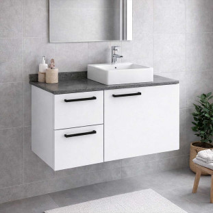 Gabinete Banheiro Para Bancada Aço 60cm Sem Lavatório Romã 60 Cozimax Branco