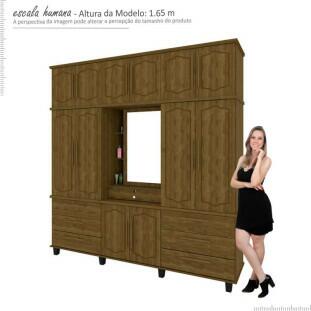 Guarda Roupa 12 Portas Diamante Capelinha Fabrimoveis Imbuia