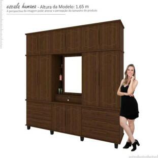 Guarda Roupa 12 Portas Diamante Capelinha Fabrimoveis Noce