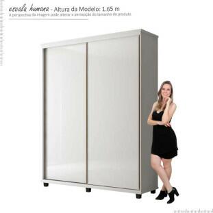 Guarda Roupa 2 Portas Correr 1.8 Versátil Fabrimoveis Branco
