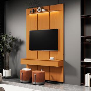 Home Suspenso 135x216cm 2 Gavetas Para TV 50¨ Estone 1.35 EDN Cedro