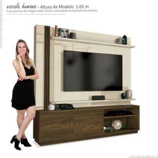 Estante Home Para TV 65 Polegadas Royal EDN Nogal/Off White