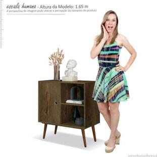 Mesa de Apoio Livreiro Retrô Duna EDN Nogal