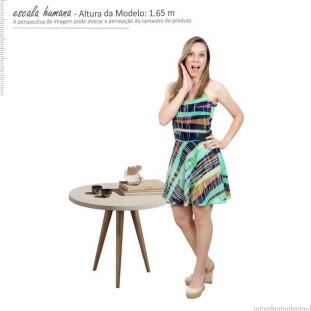 Mesa Lateral Pés Palito 8015 JB Bechara Pérola