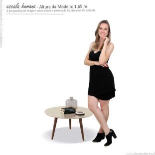 Mesa de Centro Retrô Grace EDN Off White