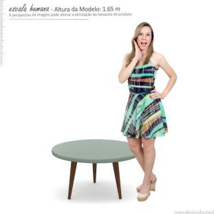 Mesa de Centro Retrô Pés Palito Legs Patrimar Verde Bellagio