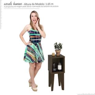 Mesa de Canto Retrô Tubi RV Móveis Noce