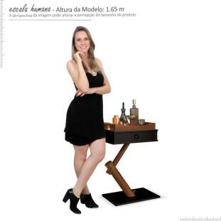 Mesa Lateral Bar Drink EDN Preto