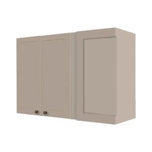 Módulo Armário Aéreo Canto Reto 68x100x34cm 100% MDF Cozinha Provence Robel Fendi/Fendi Matte