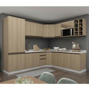 Módulo Nicho Adega Vertical 80x20x34cm 100% MDF Cozinha Modulada Robel Hanover