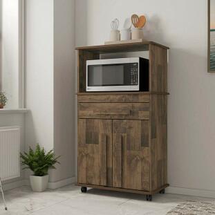 Balcão Multiuso Para Micro-ondas ou Forno 74cm Toronto RV Móveis Amadeirado
