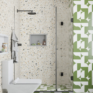 Nicho Parede Para Banheiro 40x27x9cm Termoplástico Cozimax Cinza