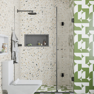 Nicho Parede Para Banheiro 60x27x9cm Termoplástico Cozimax Chumbo