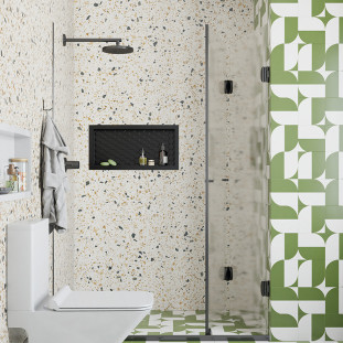 Nicho Parede Para Banheiro 60x27x9cm Termoplástico Cozimax Preto