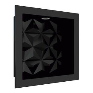 Nicho Para Banheiro 30x30 Com LED Mármore Sintético Cozimax Preto Textura