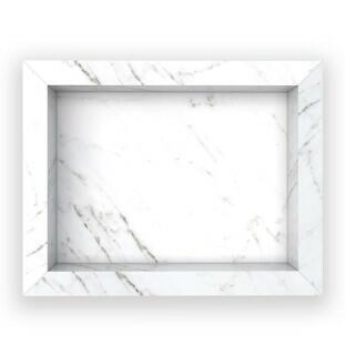 Nicho Para Banheiro 40x30X10 Porcelanato Polido Diamante Cozimax Branco