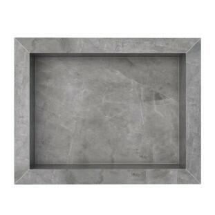 Nicho Para Banheiro 40x30X10 Porcelanato Polido Diamante Cozimax Cinza