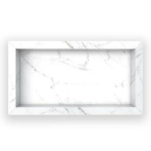 Nicho Para Banheiro 60x30x10 Porcelanato Polido Diamante Cozimax Branco