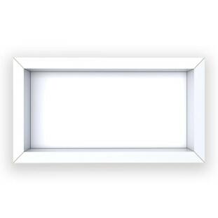 Nicho Para Banheiro 60x30x10 Porcelanato Polido Diamante Cozimax Branco Liso