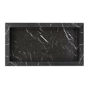 Nicho Para Banheiro 60x30x10 Porcelanato Polido Diamante Cozimax Preto