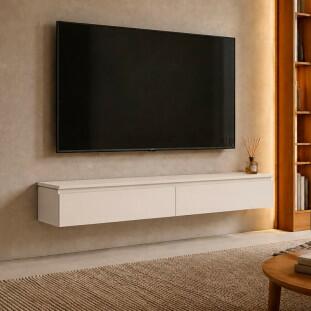 Nicho Rack Suspenso 135cm Aspen EDN Off White