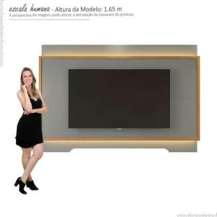 Painel Para TV 75 Polegadas Com LED 2.1 Koly EAX Móveis Cinza/Tauari