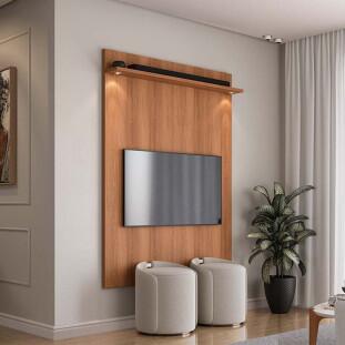 Painel Pequeno 136x180cm Para TV 55 River 1.36 Lukaliam Jequitiba