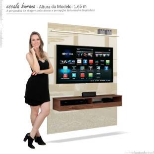 Painel Pequeno Para TV 50 Polegadas Torino EDN Off White/Naturale