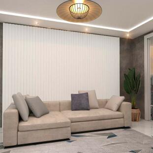 Placa Painel Ripado Nobre 350cm x 250cm Gelius Branco